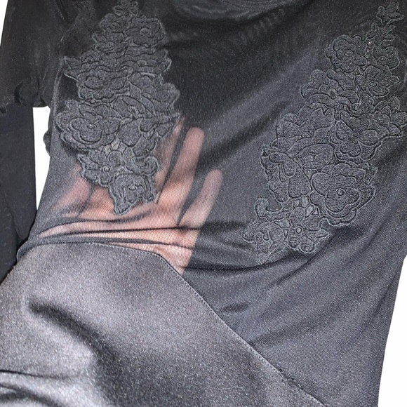 Black mesh little black dress - Picture 3 of 5